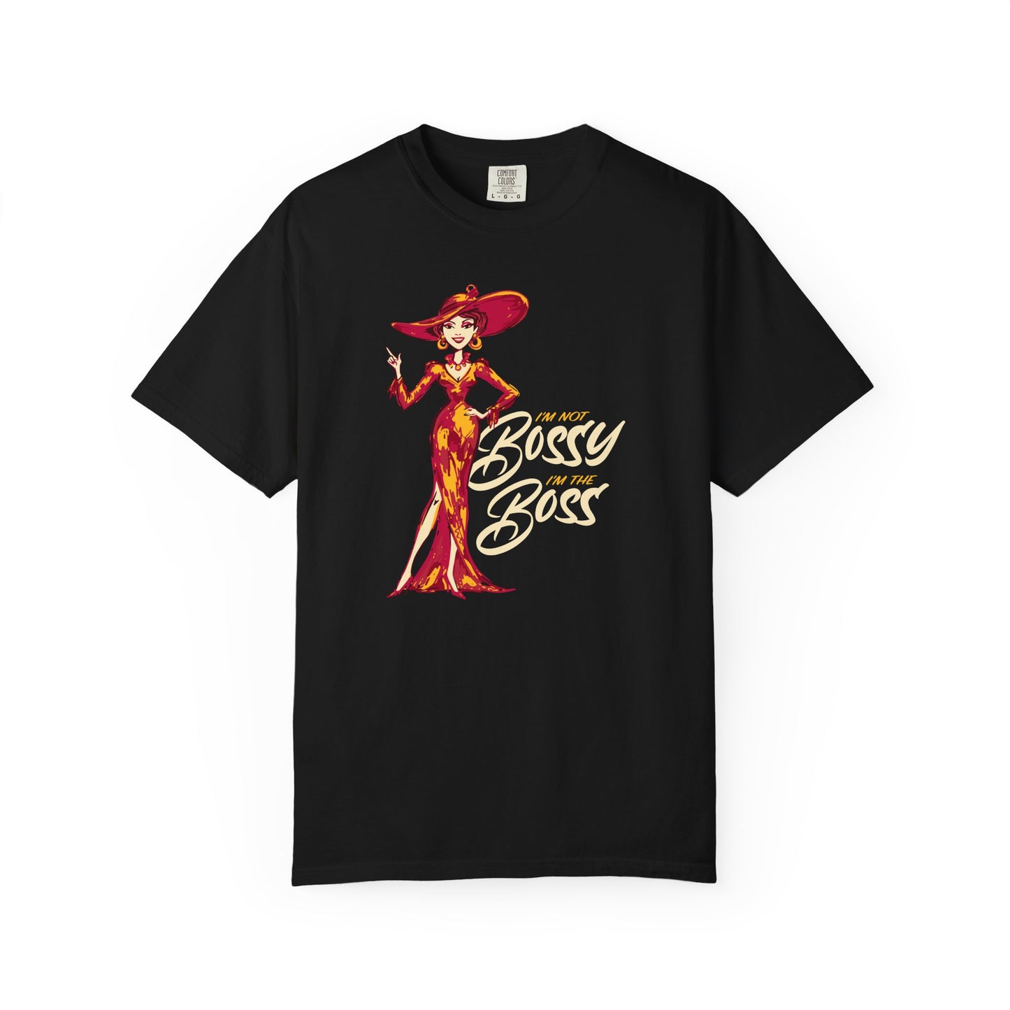 "I'm not Bossy, I'm the Boss" Graphic T-Shirt — Vintage Glam Lady Fashion Tee