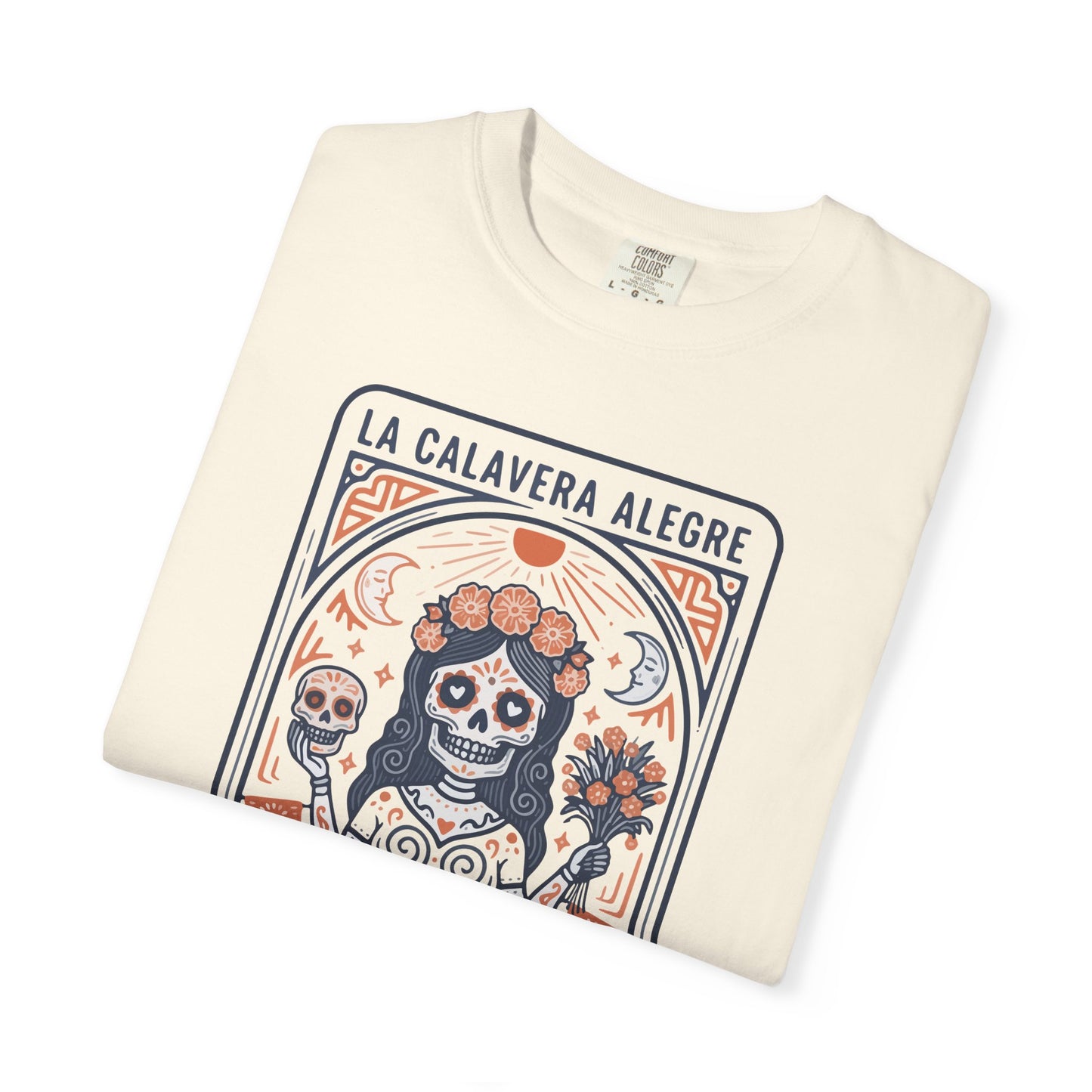 "La Calavera Alegre" T-Shirt — Día de Muertos Day of the Dead Graphic Tee