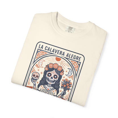 "La Calavera Alegre" T-Shirt — Día de Muertos Day of the Dead Graphic Tee