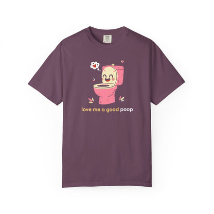 "Love Me a Good Poop" Couples Tee - Funny Toilet Bathroom Graphic T-Shirt —
