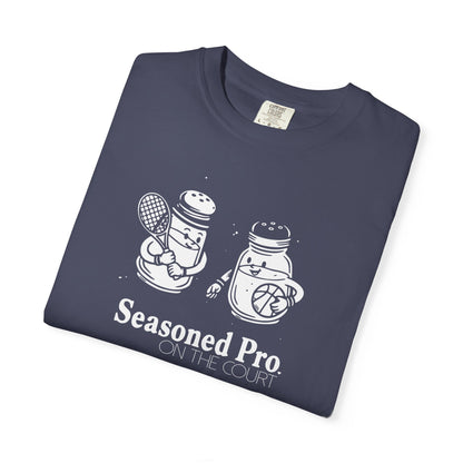 "Seasoned Pro on the Court" T-Shirt — Cute Salt & Pepper Shakers Athletic Graphic Tee