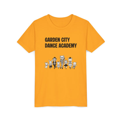 "Garden City Dance Academy" Youth Tee — Kids Dance Club Cartoon Dancers T-Shirt