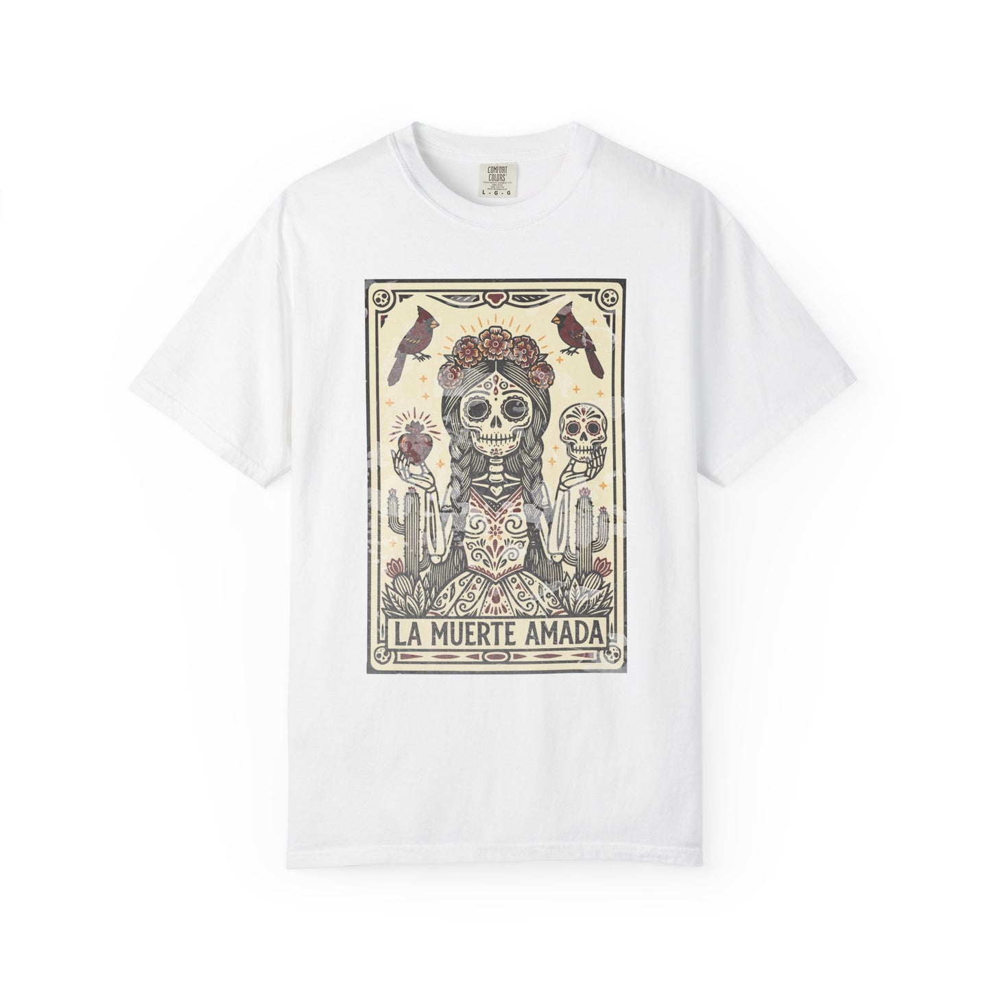 "La Muerte Amada" T-Shirt — Day of the Dead Skull Art Tee