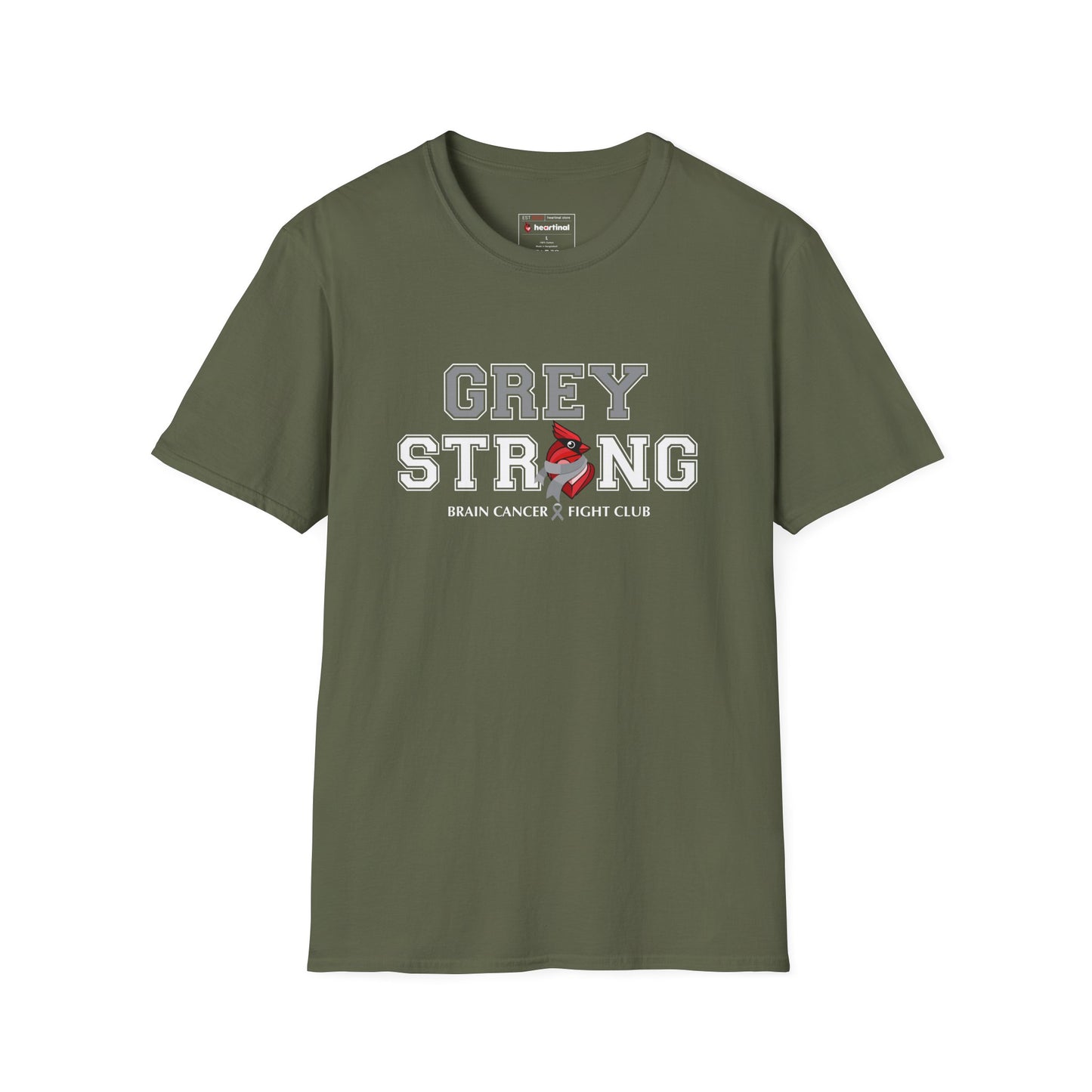 Grey Strong T-Shirt – Brain Cancer Fight Club Support Tee