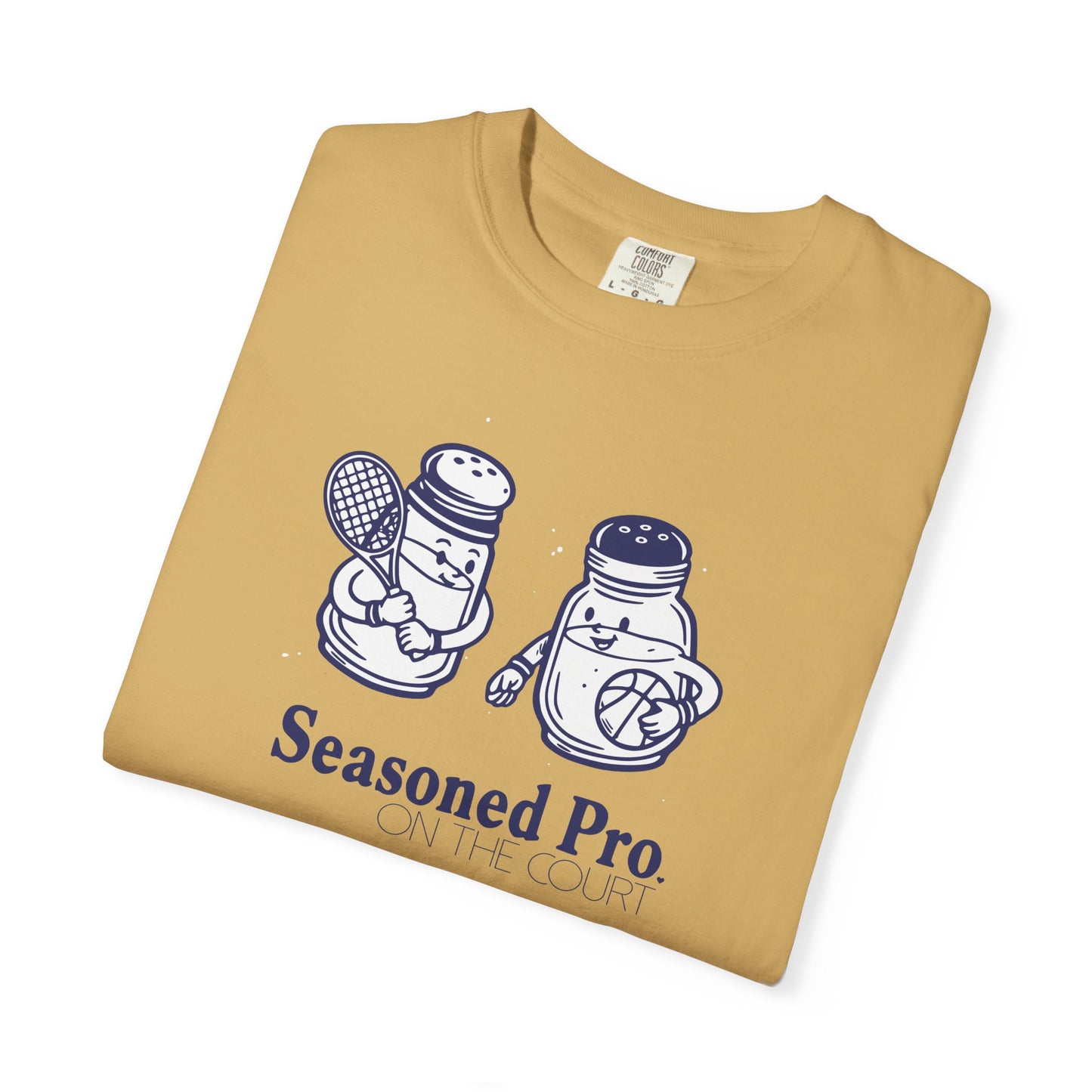 "Seasoned Pro on the Court" T-Shirt — Cute Salt & Pepper Shakers Athletic Graphic Tee