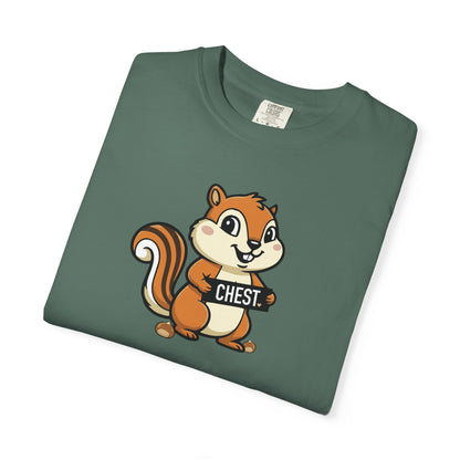 "Chestnuts: Chest" Couples Tee - Chipmunk Censored 'CHEST' Chestnut Graphic T-Shirt