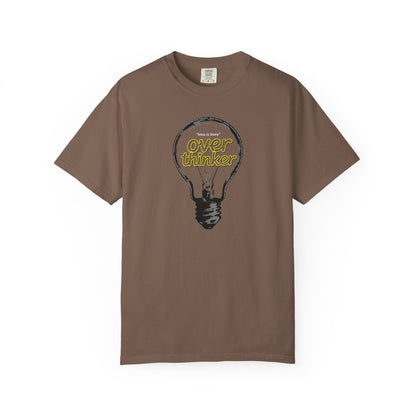"Overthinker: Less Is Bore" Lightbulb T-Shirt - Smart Funny Tee