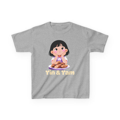 "Yin & Yam" Youth Tee — Cute Girl Sweet Potato Graphic Kids T‑Shirt