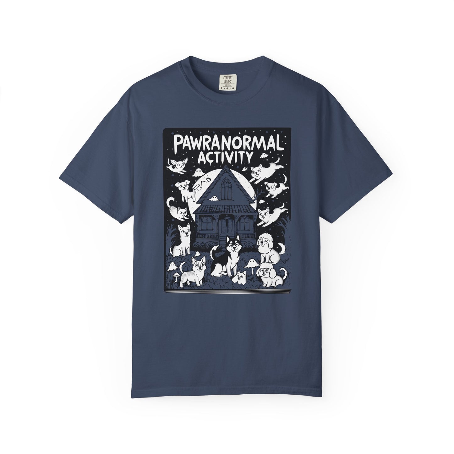 "Pawranormal Activity" Dog T-Shirt - Haunted House Fun Graphic Tee