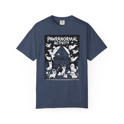 "Pawranormal Activity" Dog T-Shirt - Haunted House Fun Graphic Tee