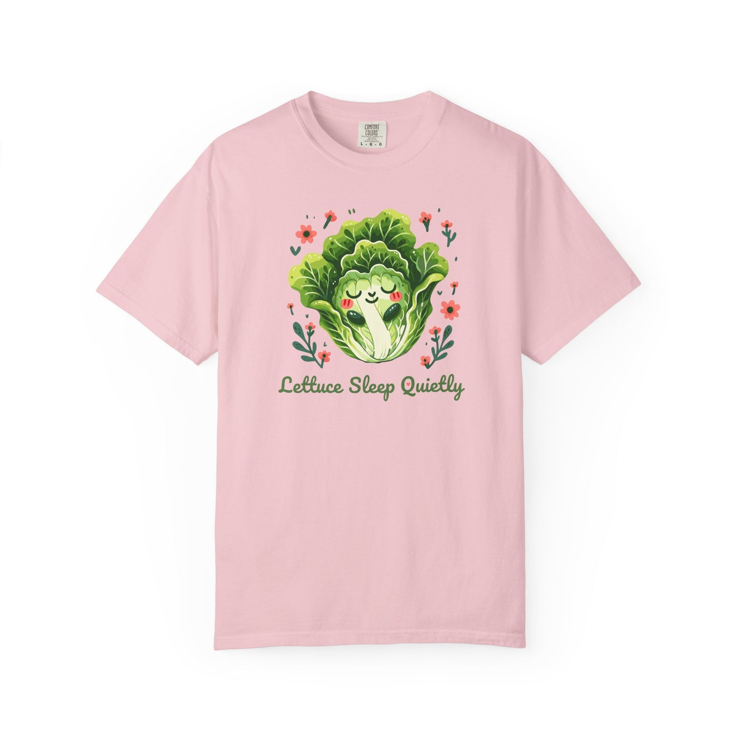 Lettuce Sleep Quietly T-Shirt — Cute Sleeping Lettuce Graphic Tee