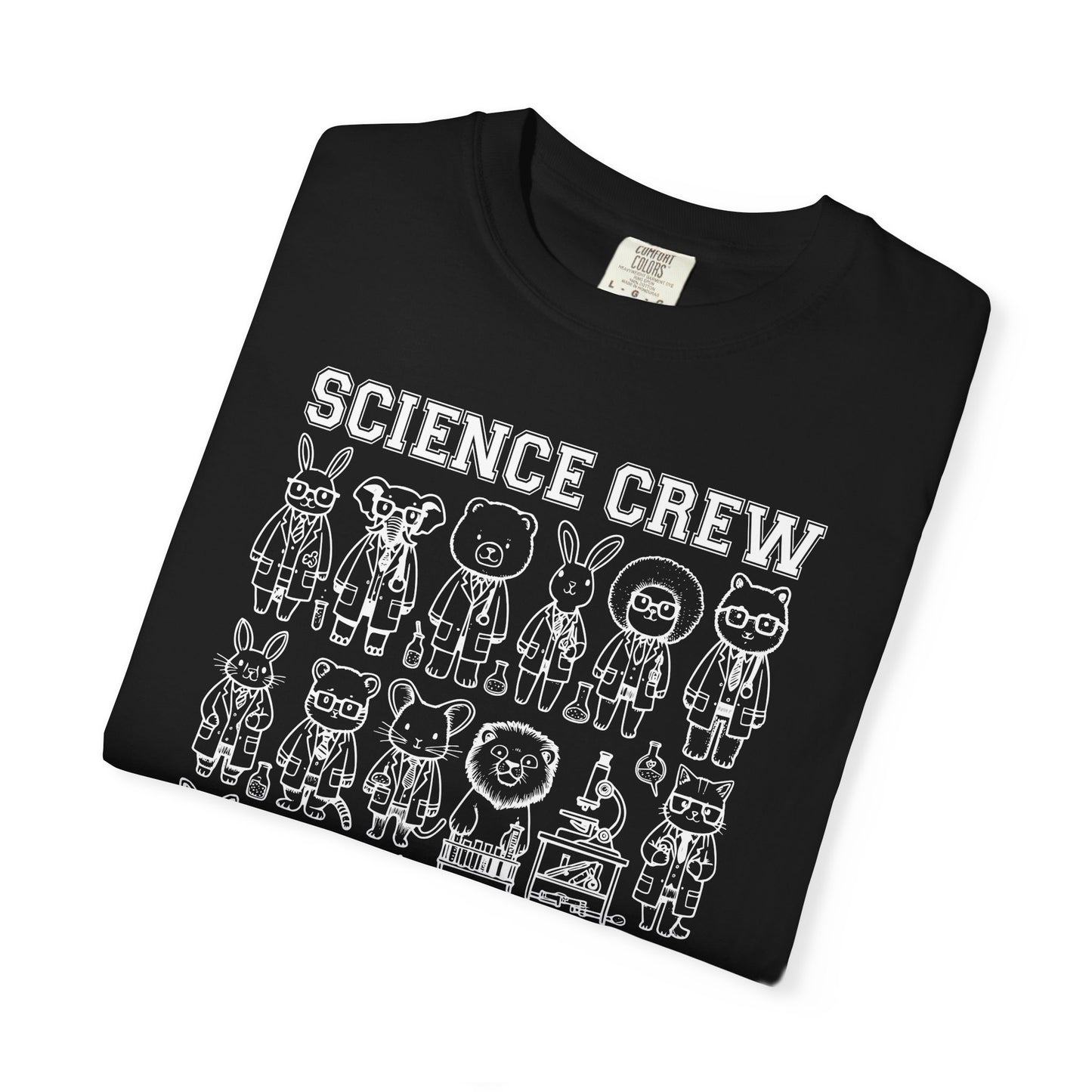 "Science Crew: Class of CO₂" T-Shirt - Cartoon Chemistry Cute Animal Tee