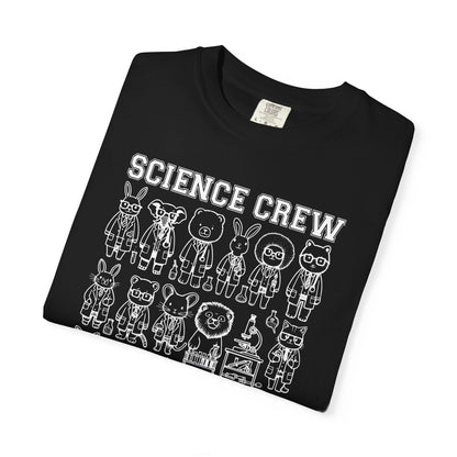 "Science Crew: Class of CO₂" T-Shirt - Cartoon Chemistry Cute Animal Tee
