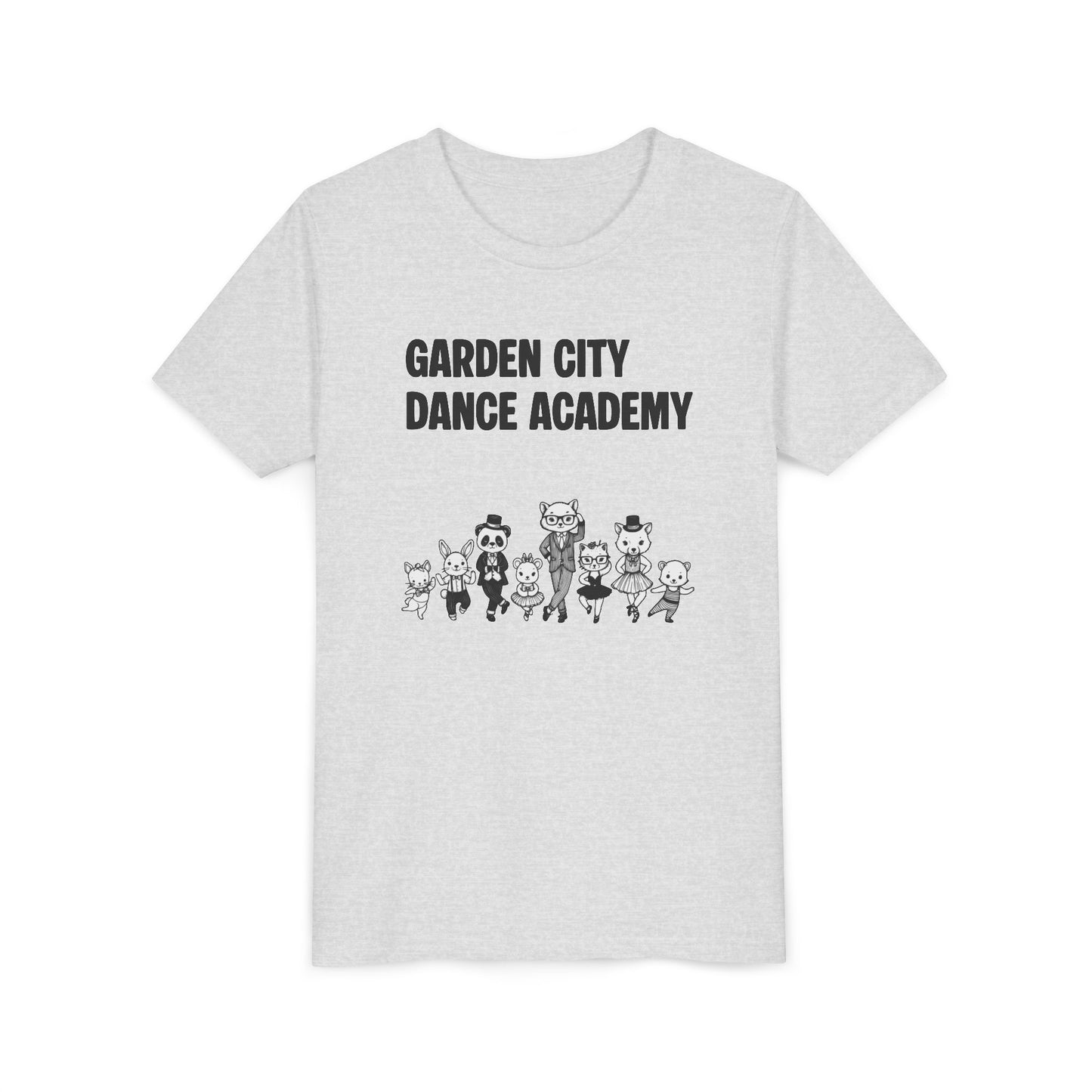 "Garden City Dance Academy" Youth Tee — Kids Dance Club Cartoon Dancers T-Shirt