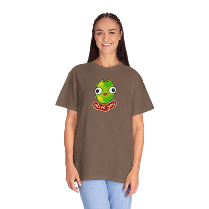 "Olive You" Cute Graphic T-Shirt - Love Tee