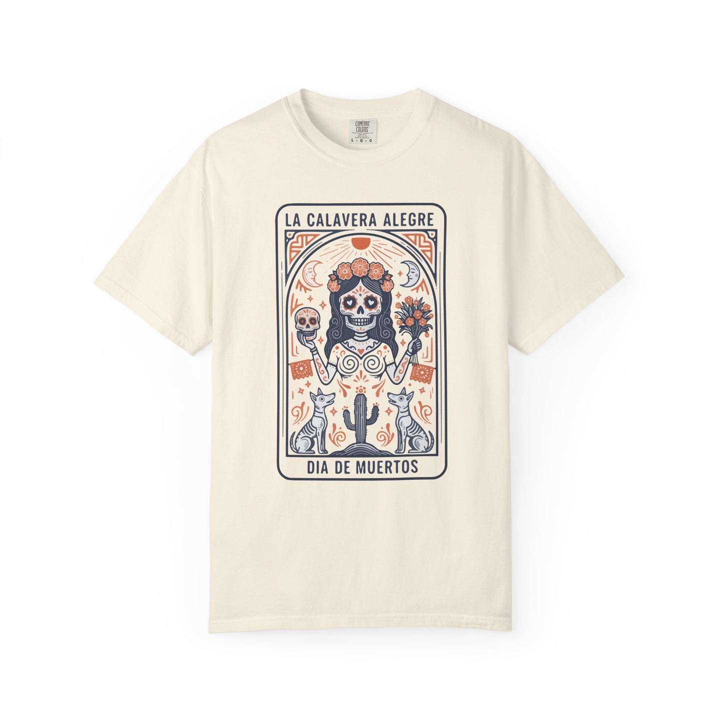 "La Calavera Alegre" T-Shirt — Día de Muertos Day of the Dead Graphic Tee