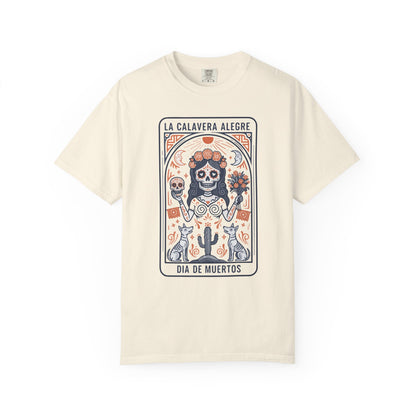 "La Calavera Alegre" T-Shirt — Día de Muertos Day of the Dead Graphic Tee
