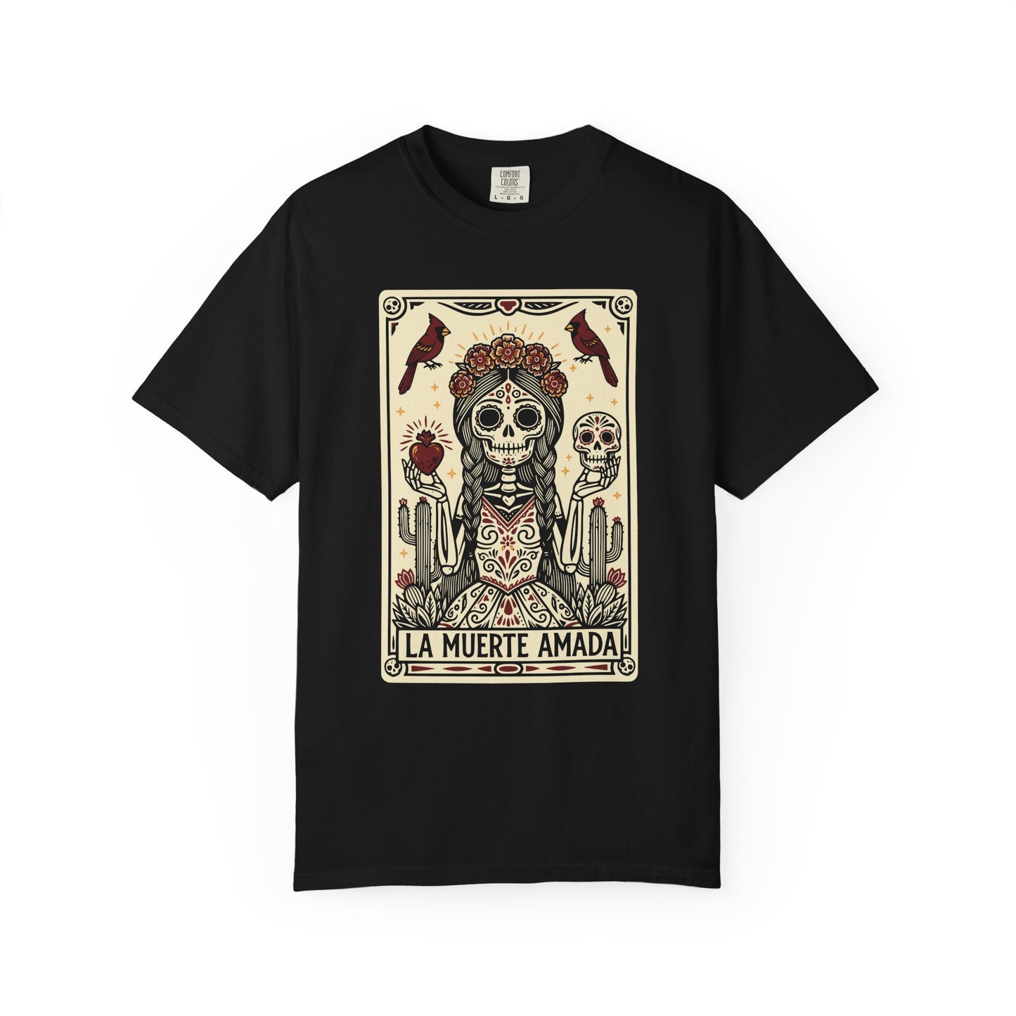 "La Muerte Amada" T-Shirt — Day of the Dead Skull Art Tee