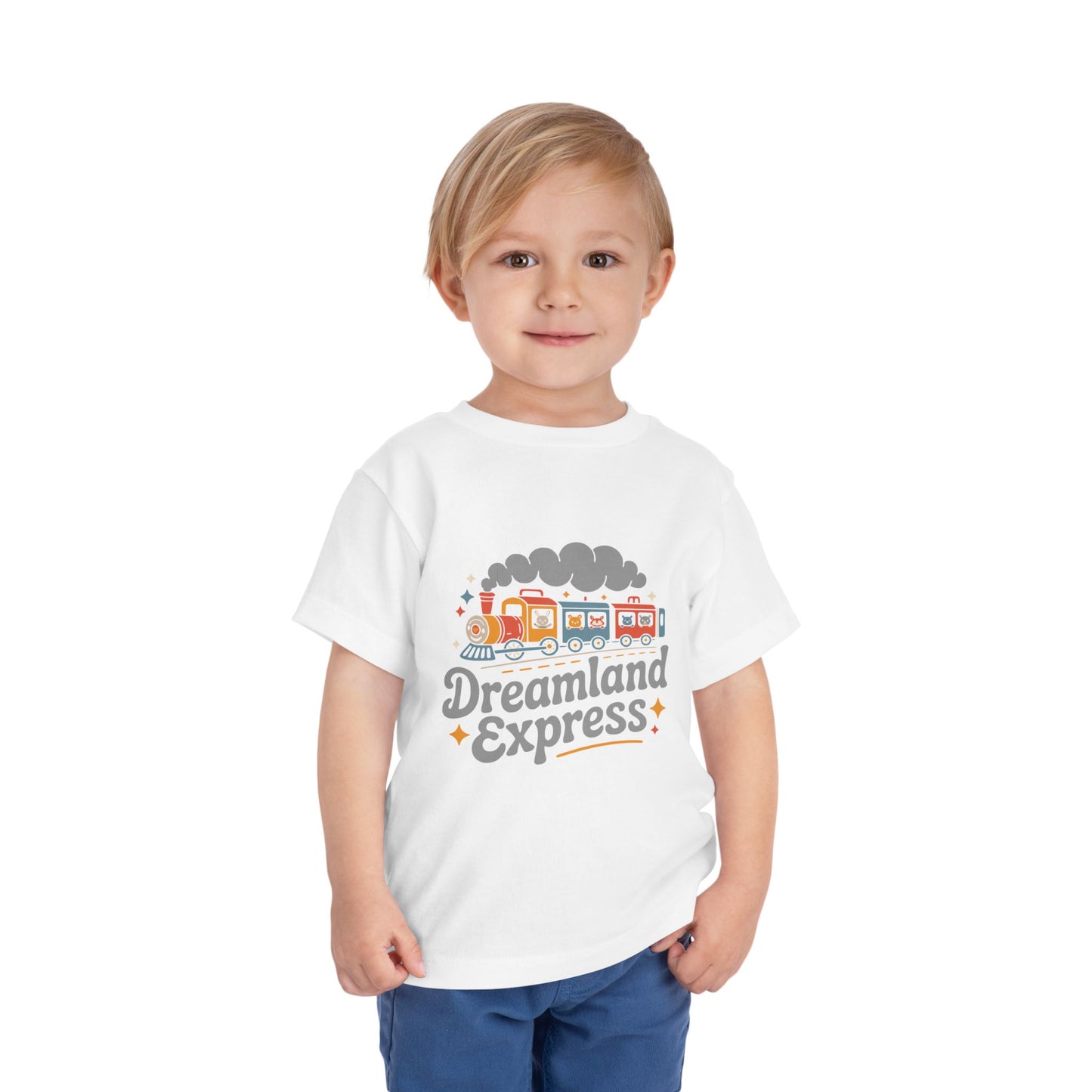"Dreamland Express" Toddler Tee — Cute Train Kids Graphic T-Shirt