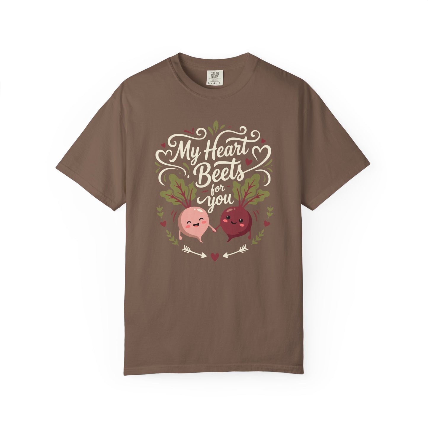 “My Heart Beets for You” T-Shirt — Cute Veggie Valentine Beet Couple Graphic Tee