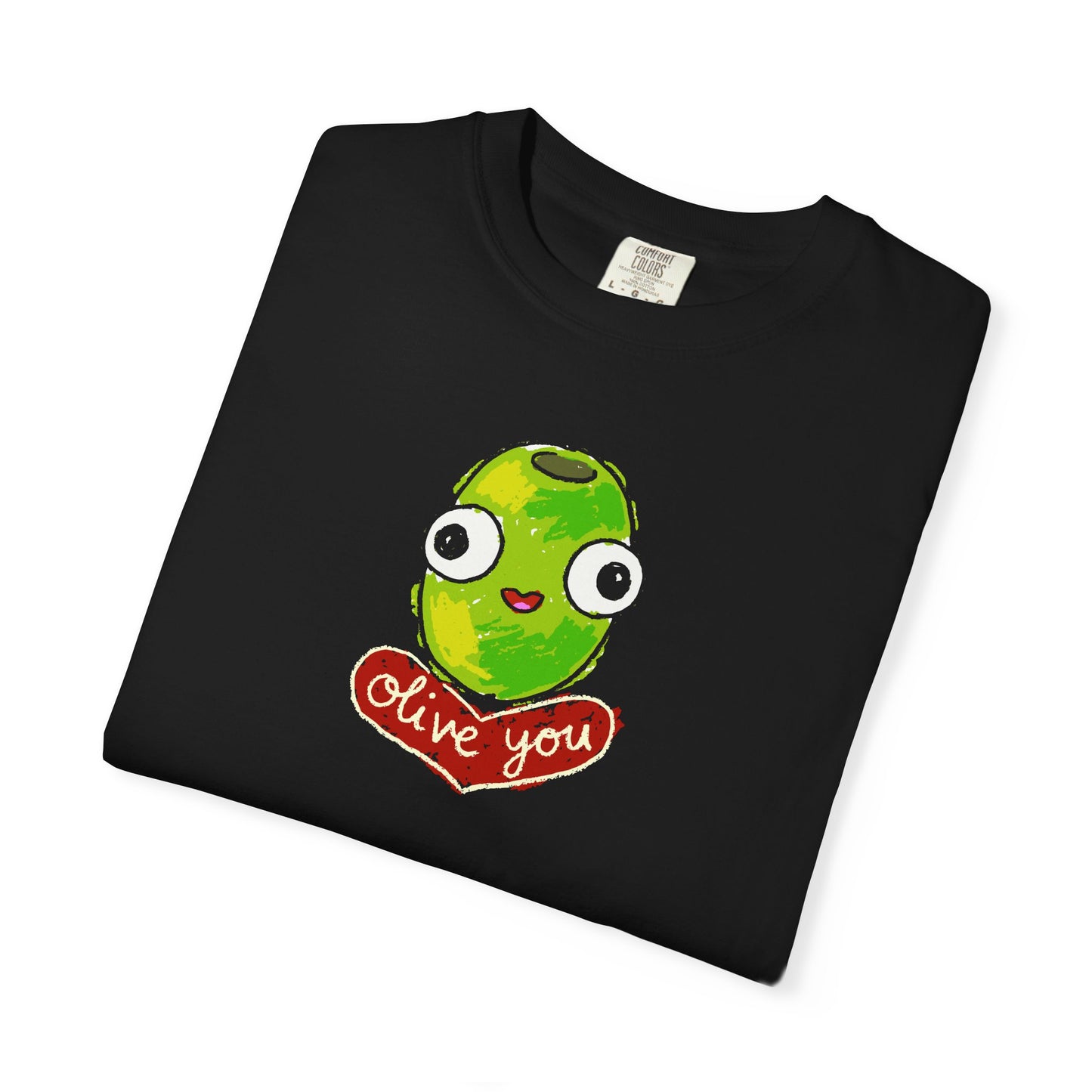 "Olive You" Cute Graphic T-Shirt - Love Tee