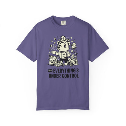 "Everything’s Under Control... I Think" T-Shirt — Cute Chaos Cartoon Tee