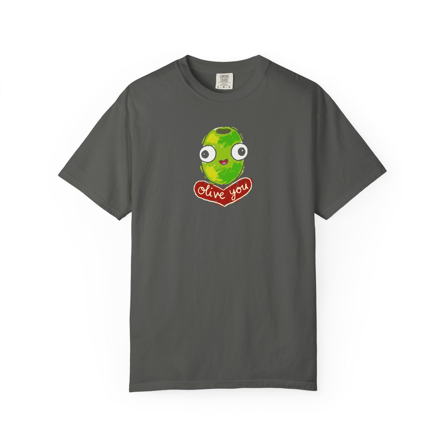 "Olive You" Cute Graphic T-Shirt - Love Tee