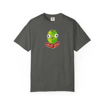 "Olive You" Cute Graphic T-Shirt - Love Tee