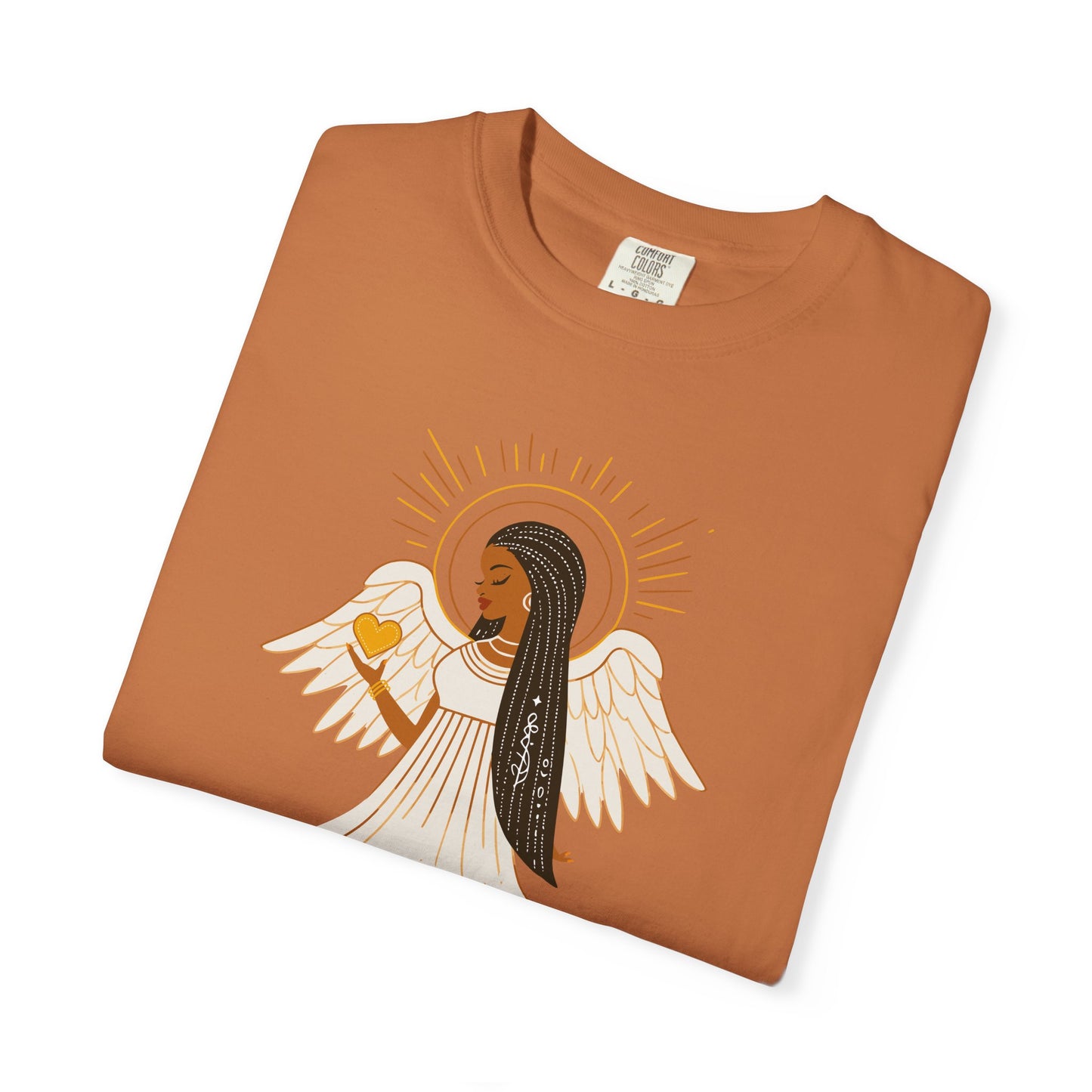 "Love.Hope.Faith. Never give up" T-Shirt - Perseverence Angel Graphic Tee