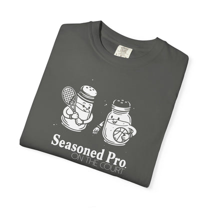 "Seasoned Pro on the Court" T-Shirt — Cute Salt & Pepper Shakers Athletic Graphic Tee