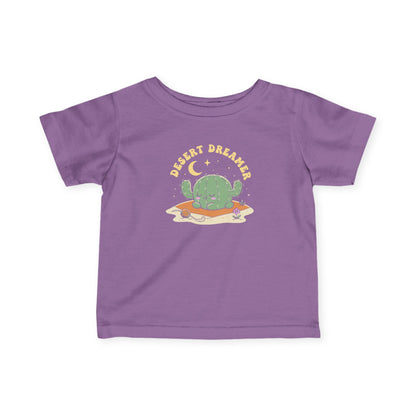 “Desert Dreamer” Infant Tee — Cute Sleeping Cactus Baby Shirt