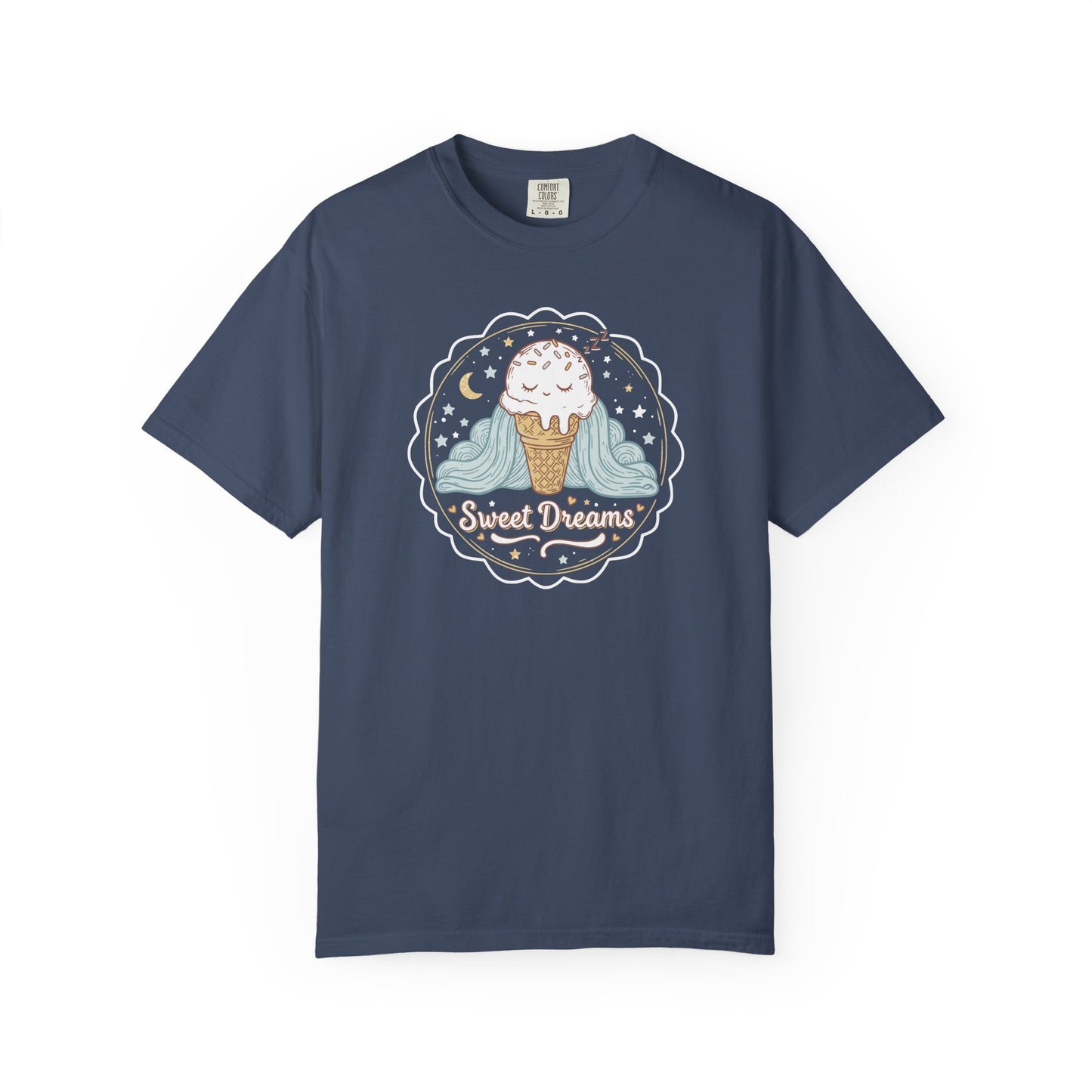 Sweet Dreams Ice Cream T-Shirt — Cute Pastel Dessert Graphic Tee