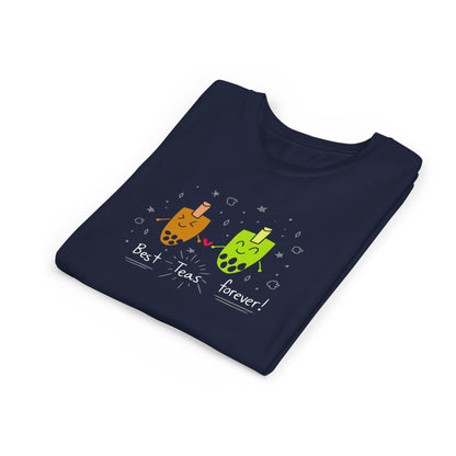 "Best Teas Forever" Youth Tee – Cute Bubble Tea Friends BFF Graphic T-Shirt