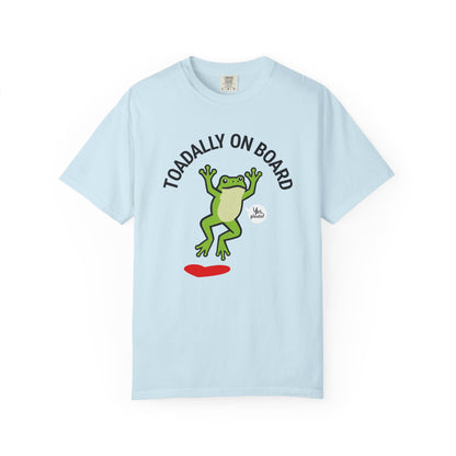 Toadally On Board T-Shirt — Cute Frog Volunteer Graphic Tee