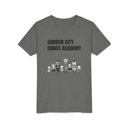 "Garden City Dance Academy" Youth Tee — Kids Dance Club Cartoon Dancers T-Shirt