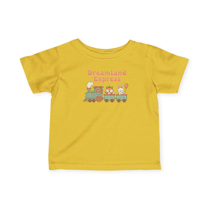 "Dreamland Express" Infant Tee — Cute Train Graphic Baby Shirt