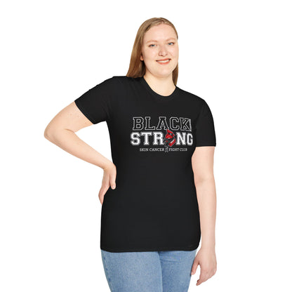 Black Ribbon Strong T-Shirt — Skin Cancer Fight Club Awareness Tee