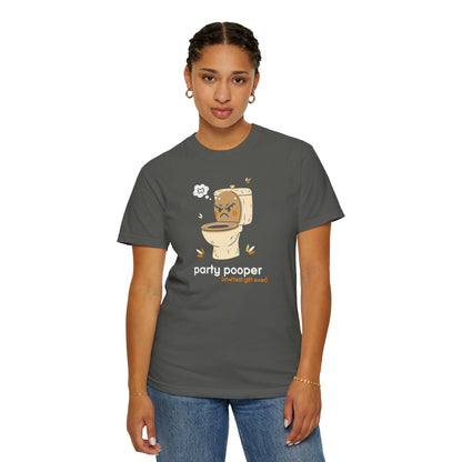 "Party Pooper" Couples Tee — Funny Gift Toilet Graphic T-Shirt