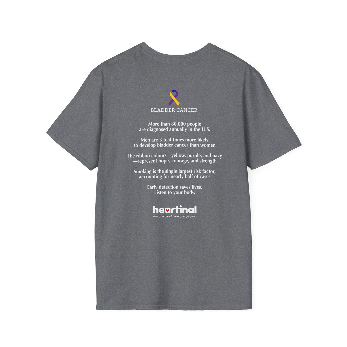 Marigold Purple Blue Strong T-Shirt — Bladder Cancer Awareness Fundraiser Tee
