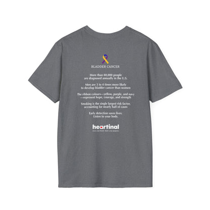 Marigold Purple Blue Strong T-Shirt — Bladder Cancer Awareness Fundraiser Tee