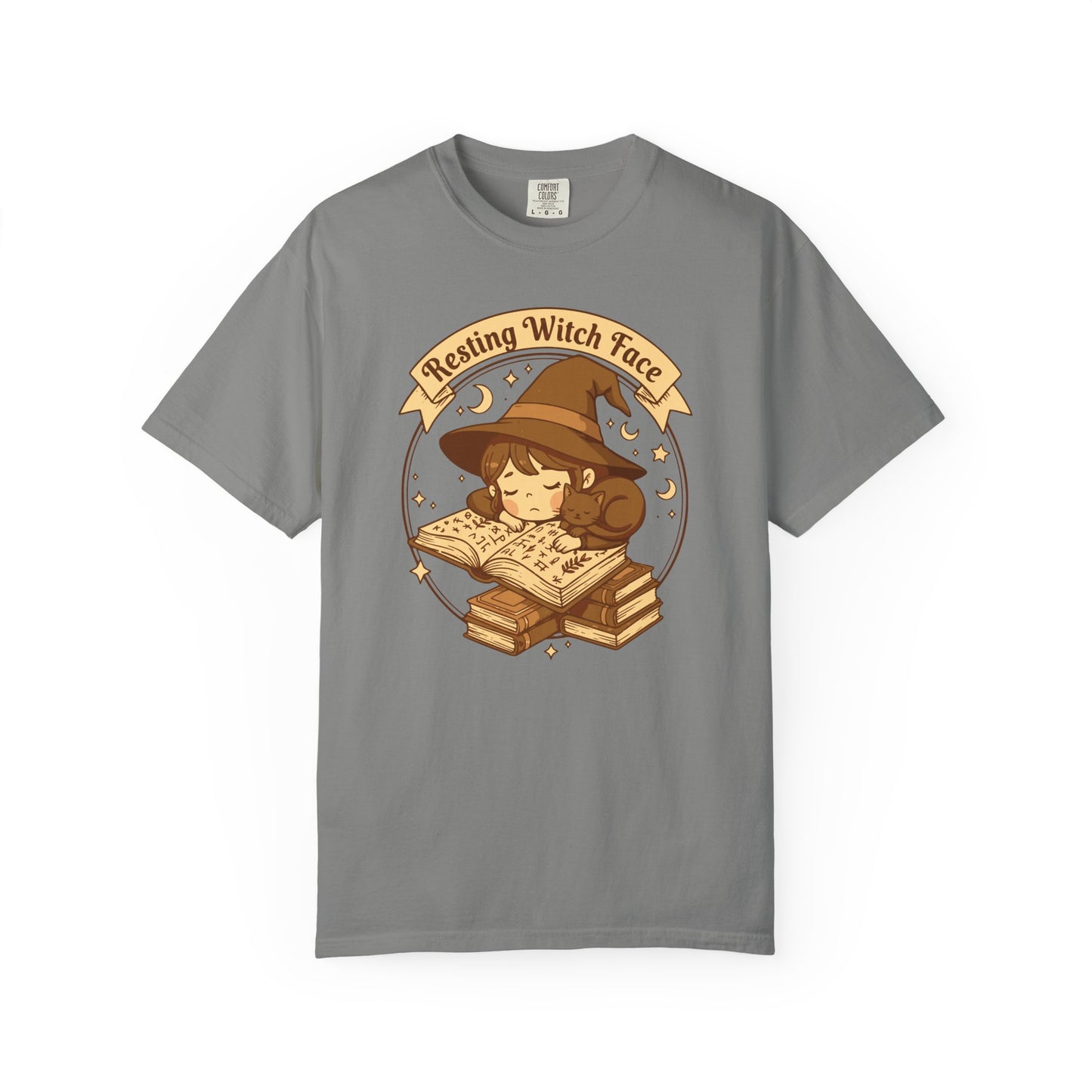 Resting Witch Face T-Shirt — Cute Witch Sleeping Graphic Tee