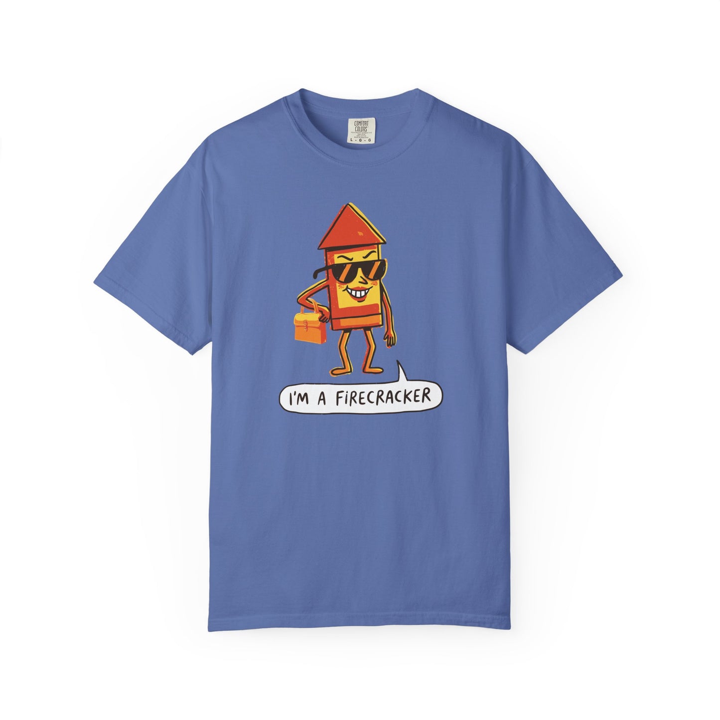 "I’m a Firecracker" Cartoon T-Shirt —  Funny Explosive Persona Tee