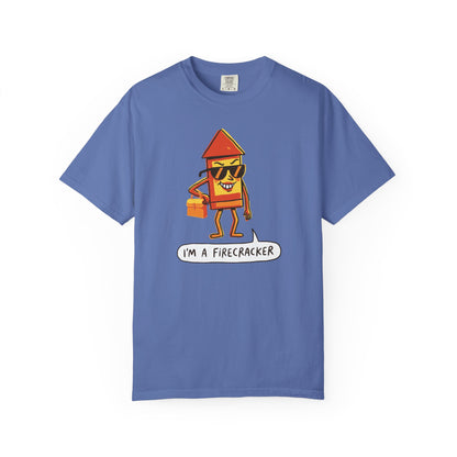 "I’m a Firecracker" Cartoon T-Shirt —  Funny Explosive Persona Tee