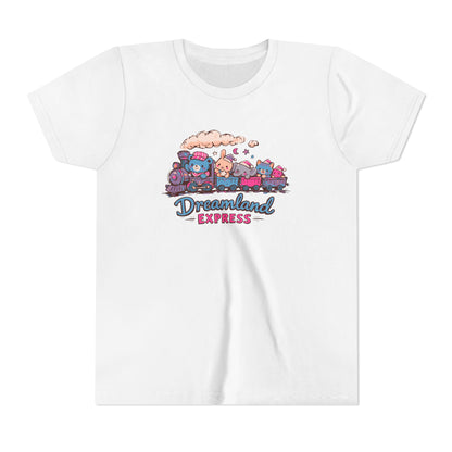 "Dreamland Express" Youth Tee — Cute Train & Animal Crew Kids Shirt