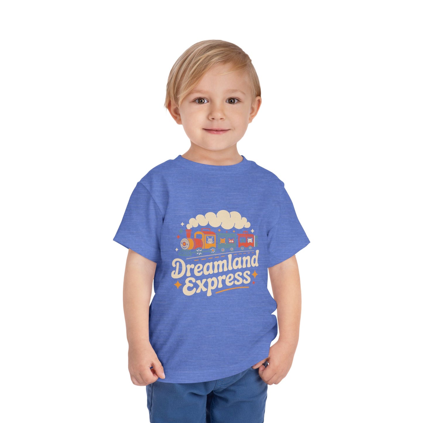 "Dreamland Express" Toddler Tee — Cute Train Kids Graphic T-Shirt