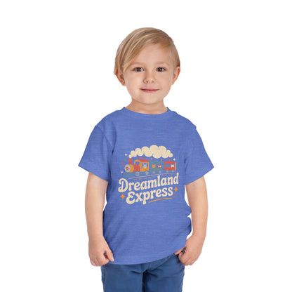 "Dreamland Express" Toddler Tee — Cute Train Kids Graphic T-Shirt