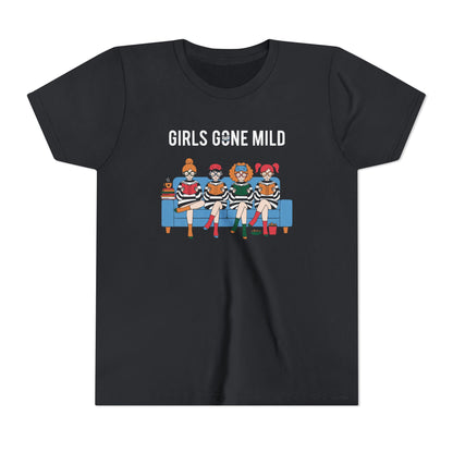 "Girls Gone Mild" Youth Tee – Cute Reading Club Graphic T-Shirt