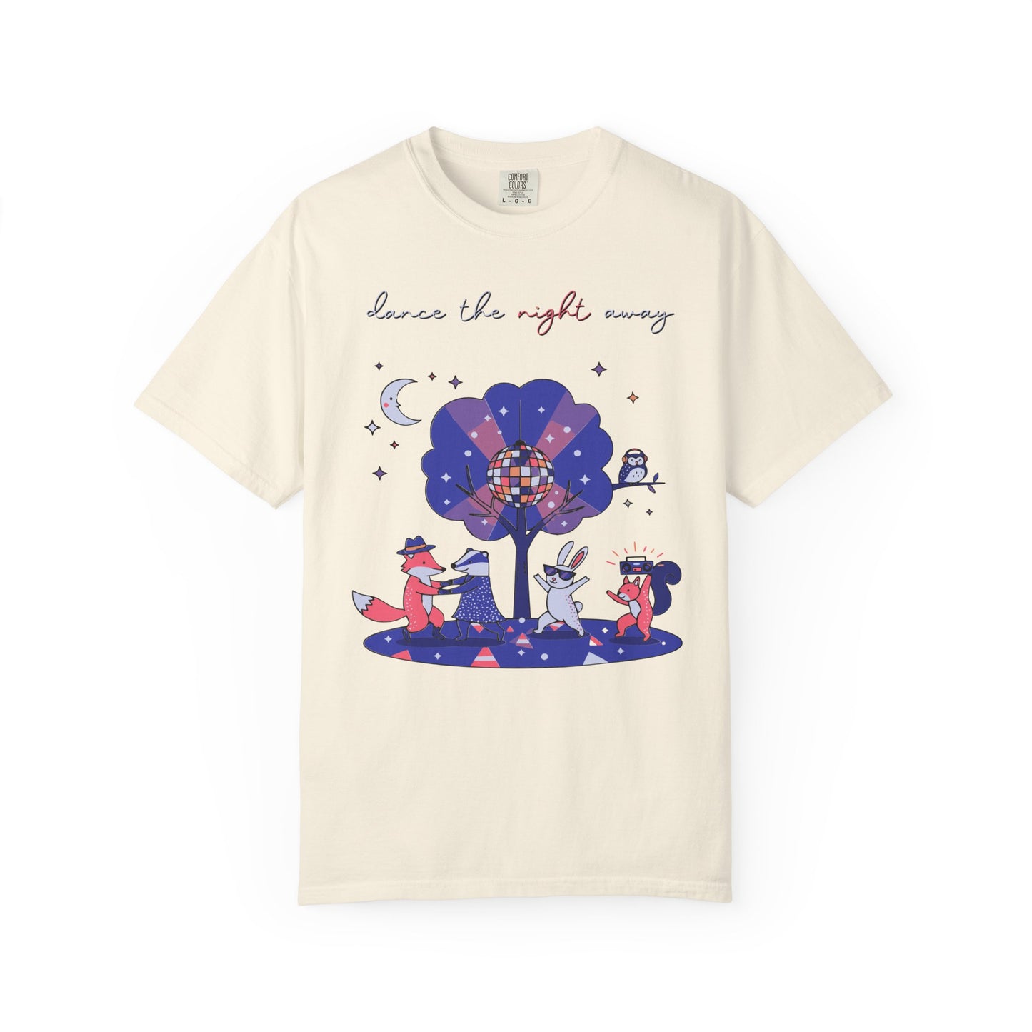 Dance the Night Away T-Shirt — Night Forest Animals Graphic Tee