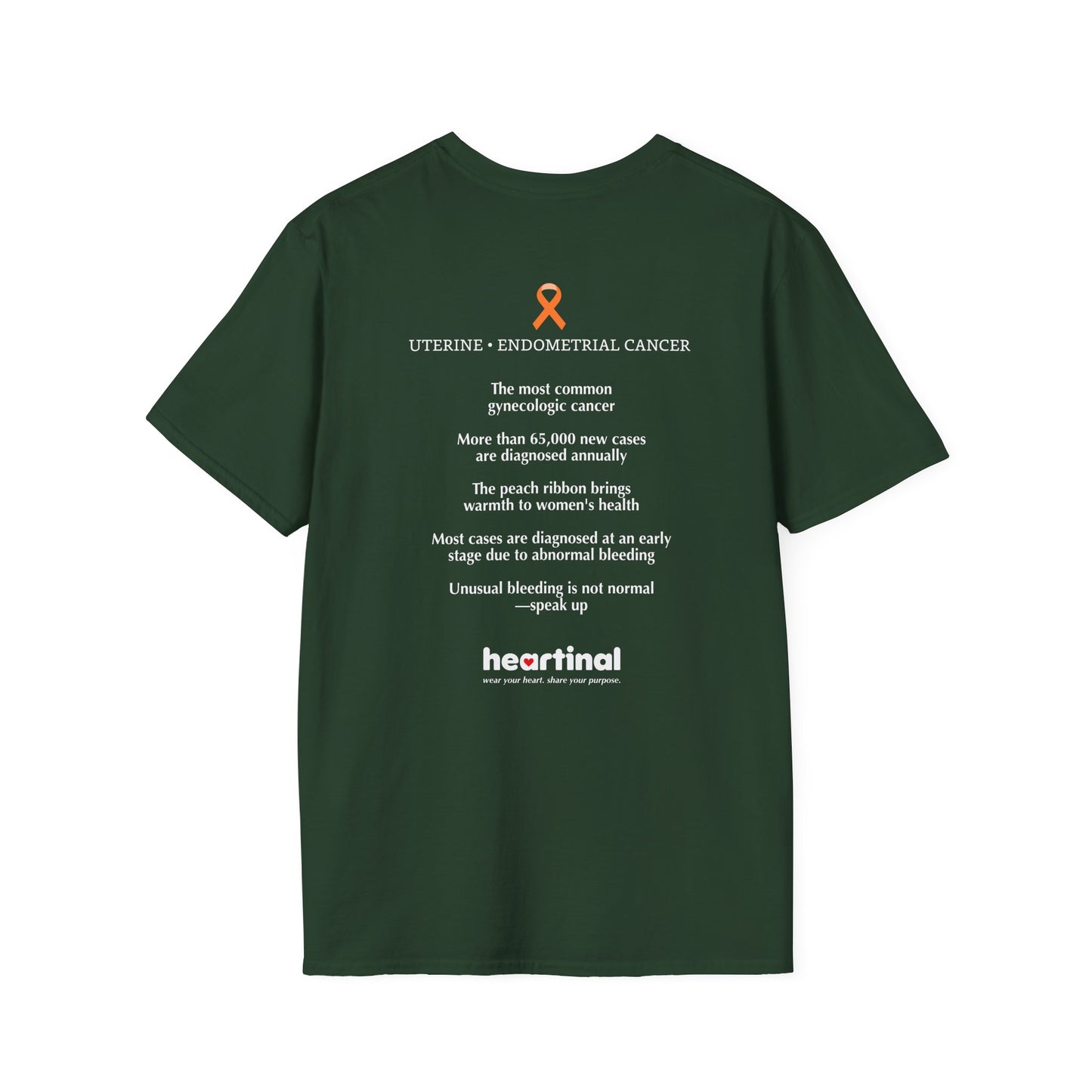 Peach Strong T-Shirt — Uterine Endometrial Cancer Fight Club Awareness Tee