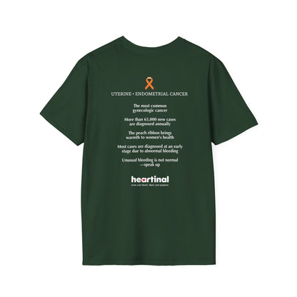 Peach Strong T-Shirt — Uterine Endometrial Cancer Fight Club Awareness Tee